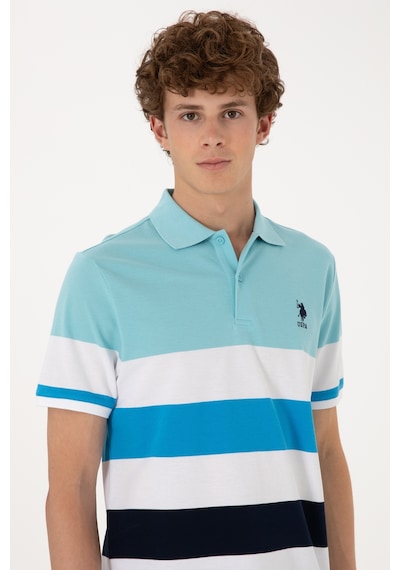 U.S. Polo Assn. Erkek Regular Fit Aqua Polo Yaka Tişört 50306820-VR007