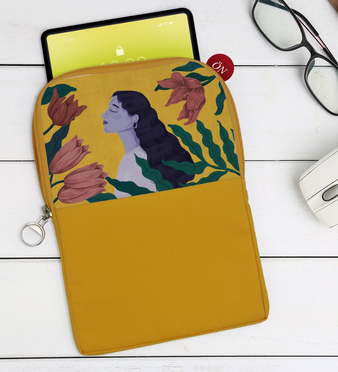 Bk Gift Woman Art Tasarımlı Taşınabilir Koruyucu Tablet Kılıfı & (531952889)