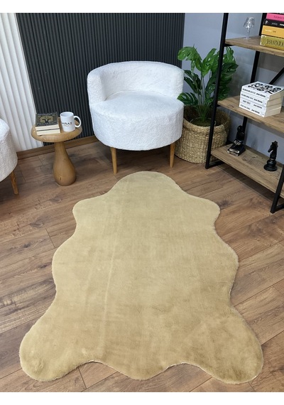 Tavşan Tüyü Post Peluş Ultra Yumuşak Post Puffy Cappuccino Camel