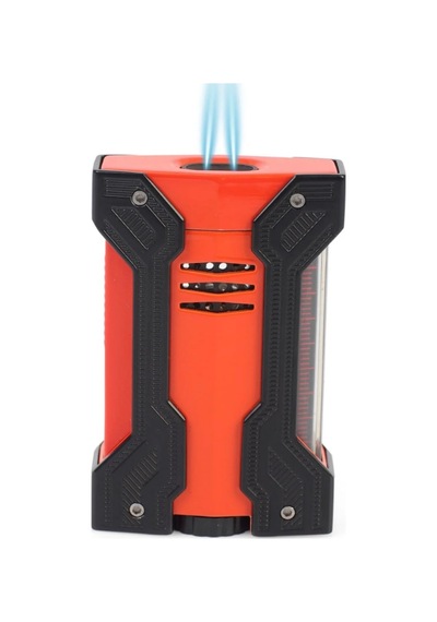 Conquistador Çift Torch Turuncu Siyah Defi Extreme Dizayn Metal Puro Çakmağı Cnq-026