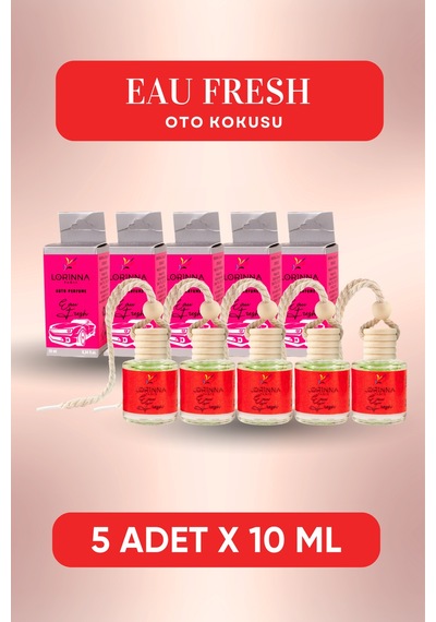Eau Fresh Parfümlü Oto Kokusu 5x10 Ml