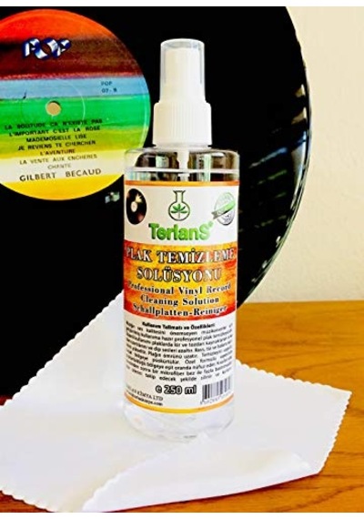 Terlans Retro Plak Ve İğne Temizleme Bakım Seti Gramofon Pikap & Plak Çalar Vinyl Record & Stylus Cleaning Solution