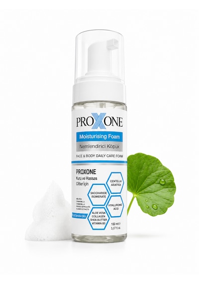 Proxone Kuru Ve Hassas Ciltler İçin Nemlendirici Bakım Köpüğü Yüz Ve Vücut İçin 150ml