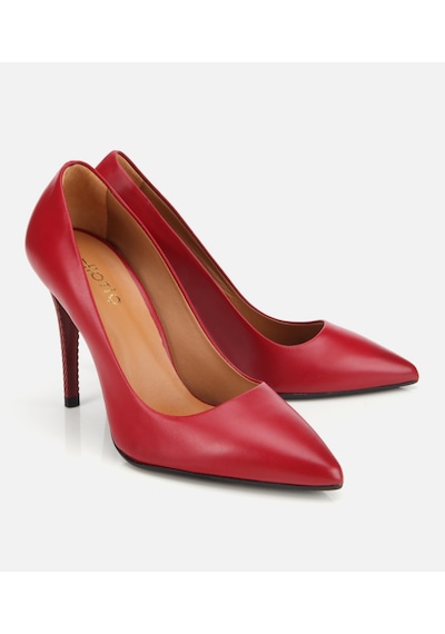 Hotiç Kadın Deri Kırmızı Yüksek Topuklu Stiletto 01ayh312580a750 01ayh312580a750 Kırmızı