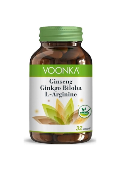 Voonka Ginseng Ginkgo Biloba L-Arginine 32   Kapsül
