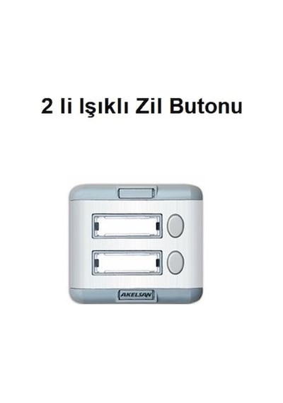 2 Li Işıklı Zil Butonu