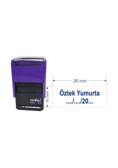 Sırdaş 910 Kişiye Özel İsim Ve Ünvan Kaşesi Mavi Keçe Diğer