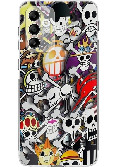 Samsung Galaxy Uyumlu M13 Kamera Korumalı Kapak Anime Tasarımlı Şeffaf Kılıf Şeffaf