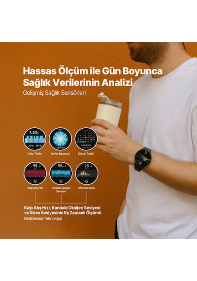 Ttec 2S12WS Tempus Pro 47 MM Amoled Ekranlı Yuvarlak Kasa Akıllı Saat