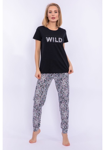 Pierre Cardin Wild Siyah Kadın Slim Fit Takım 5274-29052 Siyah