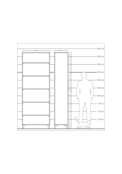Arges Dolap 5 Raflı 88x30x243 Antrasit-çam Antrasit Arges Dolap 5 Raflı 88x30x243 Antrasit-çam Antrasit