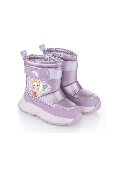 Kız Çocuk Kürklü Kar Botu 22673 Lila