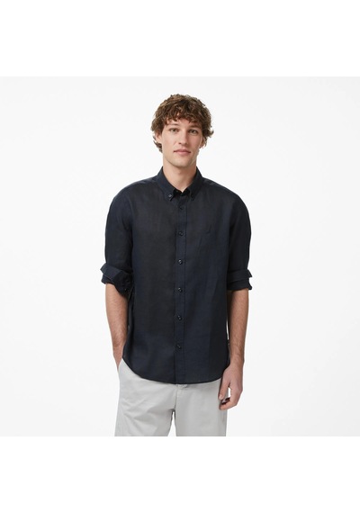 Nautica Regular Fit Erkek Keten Gömlek W65101t Siyah