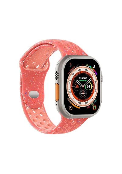 Apple Watch Series 10 46mm Kordon Flame Circle Yavruağzı Apple Watch Series 10 46mm İle Uyumlu Kordon, Akıllı Saat