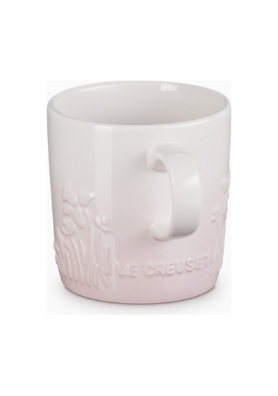 Le Creuset Jardin Çiçek Desenli Seramik Kupa Shell Pink