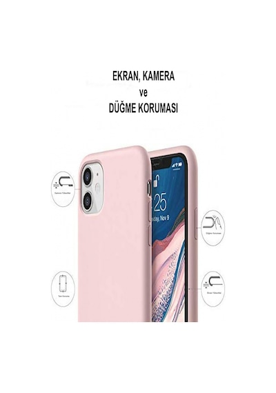 Apple Uyumlu iPhone 7 Plus Silikon Kılıf Altı Kapalı İçi Kadife Lansman Arka Kapak