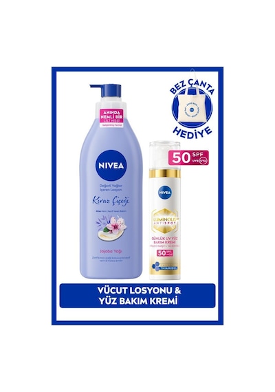 Spf50 Luminous630 Leke Karşıtı Gündüz Kremi 40ml Ve Nemlendirici Losyon 400ml, Çanta Hediye
