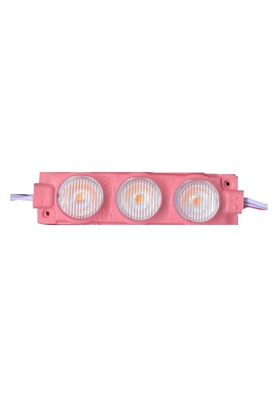 3 Mercekli 3030 Reklamcı Modül Pembe 12 Volt 3 Watt 10 Adet