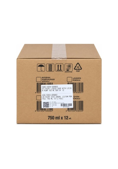 Fairy Sıvı Sabun Lilyum Pompalı 750 Ml 12'li Paket