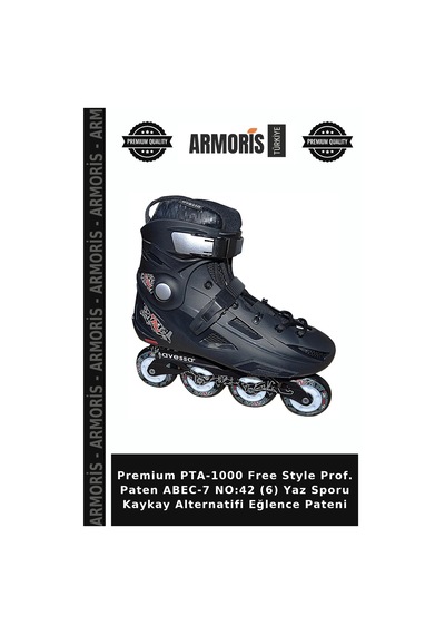 Premium Pta-1000 Free Style Prof. Paten Abec-7 No:42 6 Yaz Sporu Kaykay Alternatifi Eğlence Pateni Çok Renkli Premium Pta-1000 Free Style Prof. Paten Abec-7 No:42 6 Yaz Sporu Kaykay Alternatifi Eğlence Pateni Çok Renkli