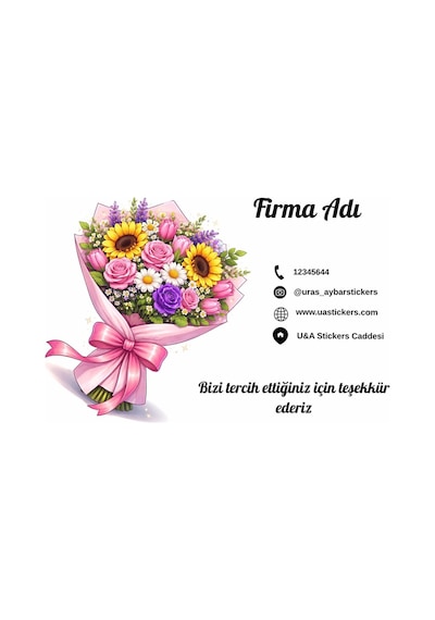 100 Adet Kişiye Özel Katvizit, Reklam Kartı, İşletme Tanıtım Kartı - Beyaz - 168