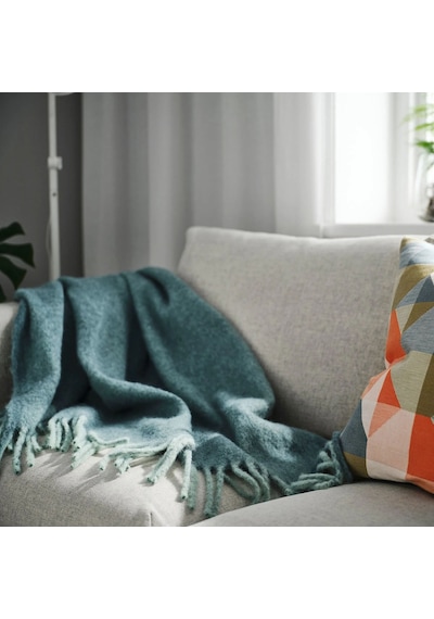 Ikea Klıppoxel Polar Koltuk Örtüsü Tek Kişilik 130 X 170 Cm Turkuaz