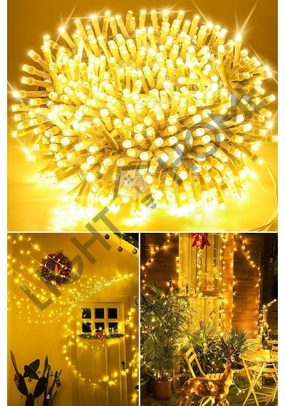 80 Led 10 Metre Pilli Gün Işığı Işık Zinciri Dekoratif Peri Led, Oda Yatak Odası Salon Masa Parti Düğün Noel Aydınlatması Sarı