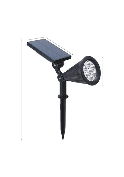 Ayrex Çok Renkli 7 Led'li Solar Güneş Enerjili Kazıklı Bahçe Çim Duvar Armatürü 7w Aydınlatma-saplamalı-multi