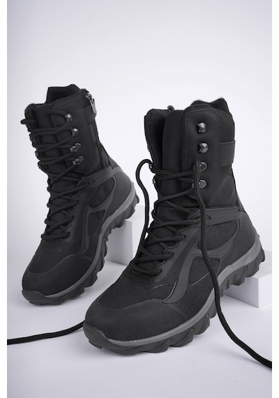 Muggo Lowa Garantili Tactical Askeri Fermuarlı Ve Bağcıklı Postal Çöl Botu 001