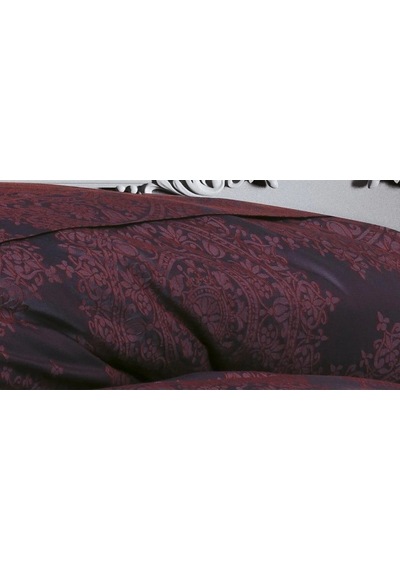 Tiara Bambu Jakar Kumaş Bordo Çift Kiş. Nevresim Takımı 6 Parça - 1194 Renkli