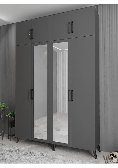 Açelya Portmanto Vestiyer Füme  M8-160 cm