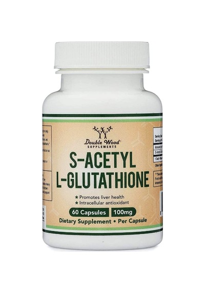 Double Wood S-acetyl L-glutathione 100mg 60 Capsul. Abd Menş...
