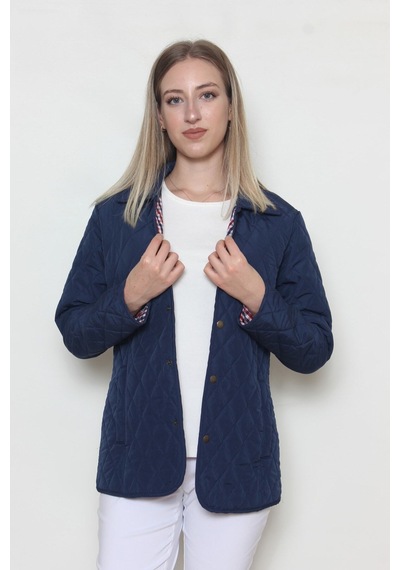 CottonCool Kadın Kapitone Mont Lacivert