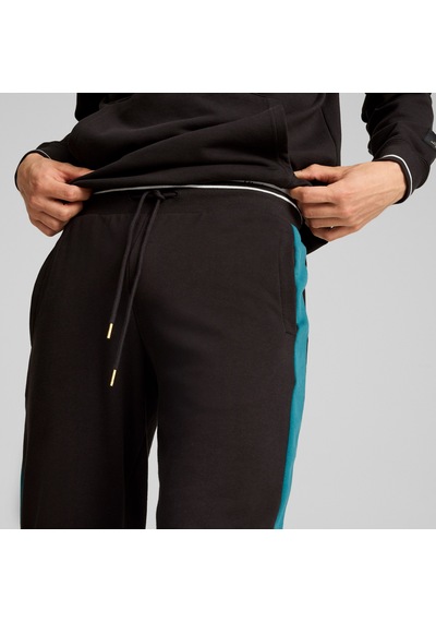 Puma T7 Play.parıs. Unisex Siyah Eşofman Altı Düz 626768 Siyah