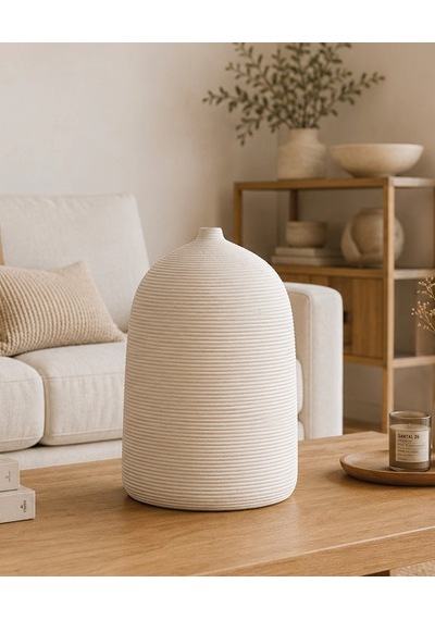 Livia Blanco Seramik Vazo 85 85 110 Mm-7637 Beyaz