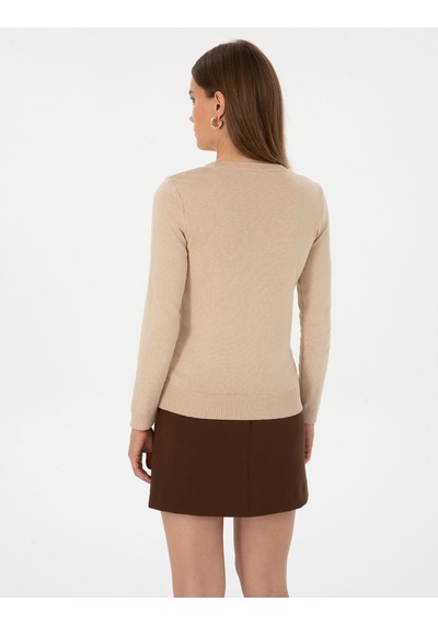Pierre Cardin Kadın Bej Kazak /triko 50315758-vr011 Bej