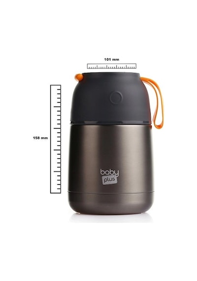 Baby Plus Vakumlu Çift Taraflı Bebek Mama Saklama Termosu 450 Ml