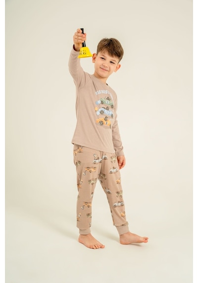 Rolypoly Erkek Çocuk The Best One Sarı Uzun Kol Pijama Takım Rp3874-c-v1 Rp3874-c-v1