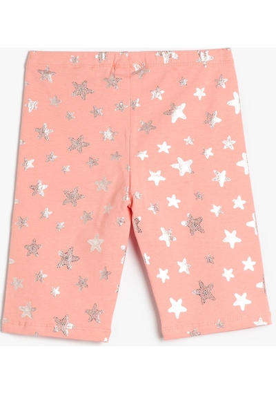 Koton Parlak Kısa Tayt Beli Lastikli Yıldız Baskılı Pamuklu Pembe Desenli 3skg40160ak 3SKG40160AK2D7 Pembe Desenli Koton Parlak Kısa Tayt Beli Lastikli Yıldız Baskılı Pamuklu Pembe Desenli 3skg40160ak 3SKG40160AK2D7 Pembe Desenli