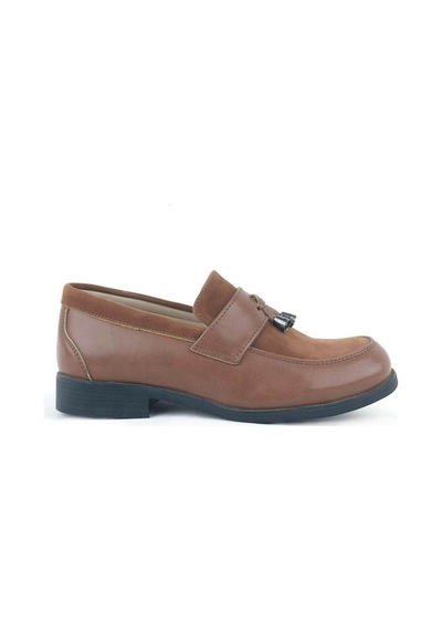Taba Loafer Klasik Erkek Çocuk Ayakkabı