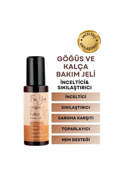 Sıkılaştırıcı, Toparlayıcı, Küçültmeye Yardımcı Göğüs Ve Kalça Bakım Jeli 100 Ml
