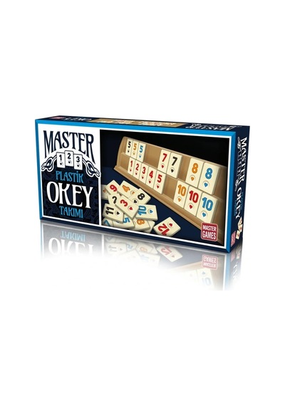 Renkli Okey Takımı 4 Kişilik Plastik Set