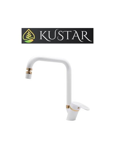 Kustar Lexus Gold Beyaz Mutfak Evye Bataryası