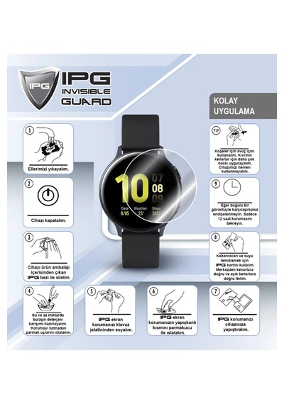 Ipg Huawei Watch 4 Pro İle Uyumlu Ipg Hydrogel Ekran Koruyucu 2