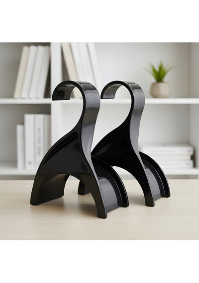Çanta Askısı - Dolap İçi Şeffaf Siyah Organizer 4adet Plastik 10 X 15 Siyah Tr Diğer
