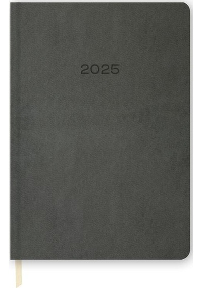 Keskin Color Termo Deri Günlük Ajanda Gri 14x20cm 2025 600019-99 Gri