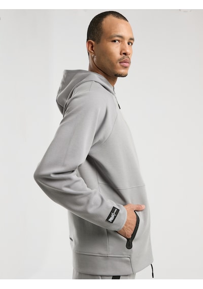 Everlast Champions Collection Gri Erkek Yüksek Yaka Full Zip Kapüşonlu Sweatshirt Gri