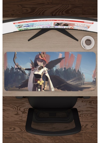 Kujou Sara Genshin Impact Anime Oyuncu V2 - 70x30 Xl Gaming Mouse Pad Fare Altlığı
