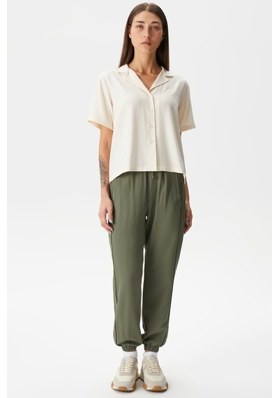 Lacoste Women's Jogger Fit Pant Kadın Dokuma Eşofman Altı Haki Haki