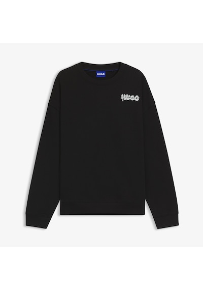 Hugo Nyrocrew Erkek Siyah Sweatshirt 50549778 Siyah